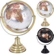Decoratiune glob pamantesc, cadru metalic, 20 cm