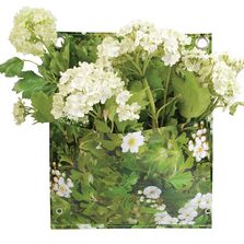 Suport de flori, verde, tip geanta, 25x30 cm
